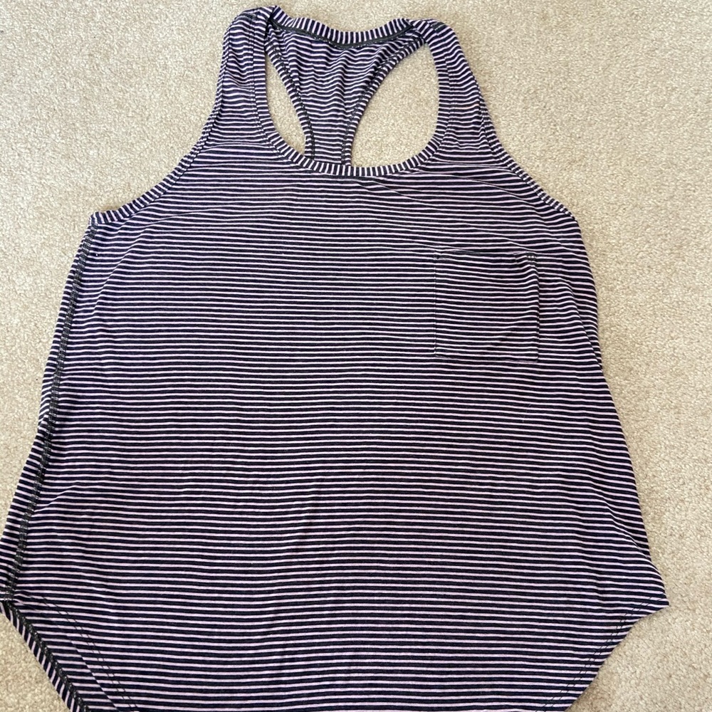 striped lululemon tank